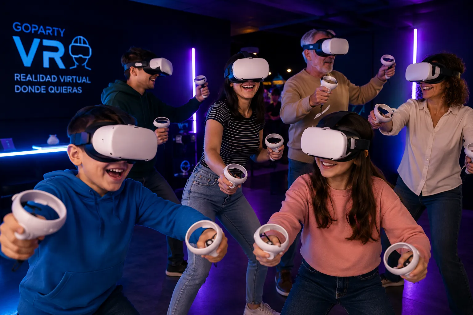 Experiencia de realidad virtual para todas las edades con GoParty VR